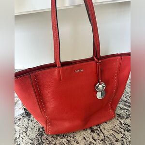 Calvin Klein Orange tote handbag